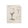 Picture of Sketch of a Wine Glass _GroupedProduct_Rectangle_Portrait_Unframed_Print_Only_