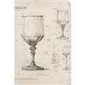 Picture of Sketch of a Wine Glass _GroupedProduct_Rectangle_Portrait_Unframed_Print_Only_