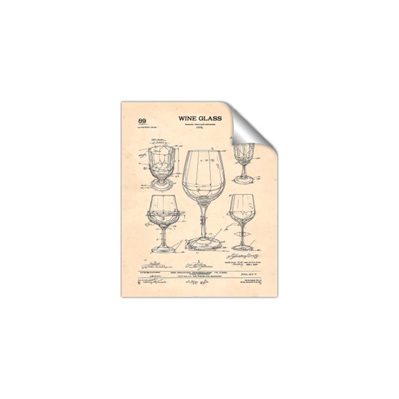 Picture of The Anatomy of a Wine Glass _GroupedProduct_Rectangle_Portrait_Unframed_Print_Only_