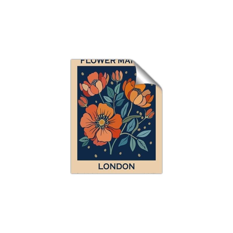 Picture of Flower Market: London _GroupedProduct_Rectangle_Portrait_Unframed_Print_Only_