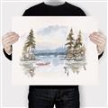 Picture of Reflections of the North I _GroupedProduct_Rectangle_Landscape_Canvas_