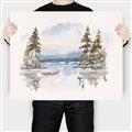 Picture of Reflections of the North I _GroupedProduct_Rectangle_Landscape_Canvas_