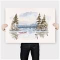 Picture of Reflections of the North I _GroupedProduct_Rectangle_Landscape_Canvas_