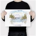 Picture of Reflections of the North II _GroupedProduct_Rectangle_Landscape_Canvas_