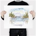 Picture of Reflections of the North II _GroupedProduct_Rectangle_Landscape_Canvas_