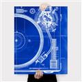 Picture of Blue Print Vinyl I _GroupedProduct_Rectangle_Portrait_Photography _GroupedProduct_Rectangle_Portrait_Canvas_
