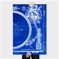 Picture of Blue Print Vinyl I _GroupedProduct_Rectangle_Portrait_Photography _GroupedProduct_Rectangle_Portrait_Canvas_