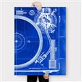 Picture of Blue Print Vinyl I _GroupedProduct_Rectangle_Portrait_Photography _GroupedProduct_Rectangle_Portrait_Canvas_