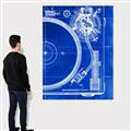 Picture of Blue Print Vinyl I _GroupedProduct_Rectangle_Portrait_Photography _GroupedProduct_Rectangle_Portrait_Canvas_