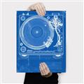 Picture of Blue Print Vinyl II _GroupedProduct_Rectangle_Portrait_Photography _GroupedProduct_Rectangle_Portrait_Canvas_