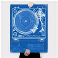 Picture of Blue Print Vinyl II _GroupedProduct_Rectangle_Portrait_Photography _GroupedProduct_Rectangle_Portrait_Canvas_