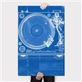 Picture of Blue Print Vinyl II _GroupedProduct_Rectangle_Portrait_Photography _GroupedProduct_Rectangle_Portrait_Canvas_