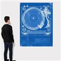 Picture of Blue Print Vinyl II _GroupedProduct_Rectangle_Portrait_Photography _GroupedProduct_Rectangle_Portrait_Canvas_