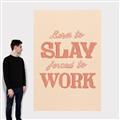 Picture of Born to Slay, Forced to Work _GroupedProduct_Rectangle_Portrait_Canvas_