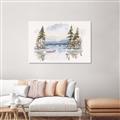 Picture of Reflections of the North I _GroupedProduct_Rectangle_Landscape_Canvas_