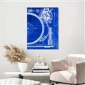 Picture of Blue Print Vinyl I _GroupedProduct_Rectangle_Portrait_Photography _GroupedProduct_Rectangle_Portrait_Canvas_