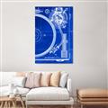 Picture of Blue Print Vinyl I _GroupedProduct_Rectangle_Portrait_Photography _GroupedProduct_Rectangle_Portrait_Canvas_