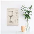 Picture of Sketch of a Wine Glass _GroupedProduct_Rectangle_Portrait_Canvas_