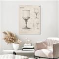 Picture of Sketch of a Wine Glass _GroupedProduct_Rectangle_Portrait_Canvas_