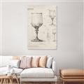 Picture of Sketch of a Wine Glass _GroupedProduct_Rectangle_Portrait_Canvas_
