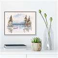 Picture of Reflections of the North I _GroupedProduct_Rectangle_Landscape_Canvas_Framed_