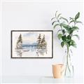 Picture of Reflections of the North I _GroupedProduct_Rectangle_Landscape_Canvas_Framed_