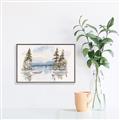 Picture of Reflections of the North I _GroupedProduct_Rectangle_Landscape_Canvas_Framed_
