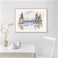 Picture of Reflections of the North I _GroupedProduct_Rectangle_Landscape_Canvas_Framed_