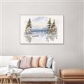 Picture of Reflections of the North I _GroupedProduct_Rectangle_Landscape_Canvas_Framed_