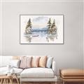 Picture of Reflections of the North I _GroupedProduct_Rectangle_Landscape_Canvas_Framed_