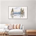Picture of Reflections of the North I _GroupedProduct_Rectangle_Landscape_Canvas_Framed_