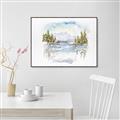Picture of Reflections of the North II _GroupedProduct_Rectangle_Landscape_Canvas_Framed_