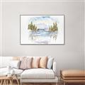 Picture of Reflections of the North II _GroupedProduct_Rectangle_Landscape_Canvas_Framed_