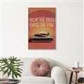 Picture of Drop the Needle, Raise the Vibe _GroupedProduct_Rectangle_Portrait_Canvas_Framed_