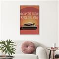 Picture of Drop the Needle, Raise the Vibe _GroupedProduct_Rectangle_Portrait_Canvas_Framed_