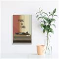 Picture of Vinyl and Chill _GroupedProduct_Rectangle_Portrait_Canvas_Framed_