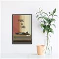 Picture of Vinyl and Chill _GroupedProduct_Rectangle_Portrait_Canvas_Framed_