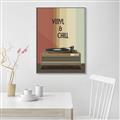 Picture of Vinyl and Chill _GroupedProduct_Rectangle_Portrait_Canvas_Framed_