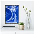 Picture of Blue Print Vinyl I _GroupedProduct_Rectangle_Portrait_Photography _GroupedProduct_Rectangle_Portrait_Canvas_Framed_