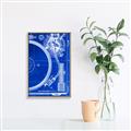 Picture of Blue Print Vinyl I _GroupedProduct_Rectangle_Portrait_Photography _GroupedProduct_Rectangle_Portrait_Canvas_Framed_