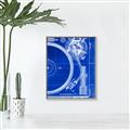 Picture of Blue Print Vinyl I _GroupedProduct_Rectangle_Portrait_Photography _GroupedProduct_Rectangle_Portrait_Canvas_Framed_