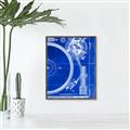 Picture of Blue Print Vinyl I _GroupedProduct_Rectangle_Portrait_Photography _GroupedProduct_Rectangle_Portrait_Canvas_Framed_