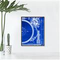 Picture of Blue Print Vinyl I _GroupedProduct_Rectangle_Portrait_Photography _GroupedProduct_Rectangle_Portrait_Canvas_Framed_