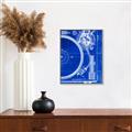 Picture of Blue Print Vinyl I _GroupedProduct_Rectangle_Portrait_Photography _GroupedProduct_Rectangle_Portrait_Canvas_Framed_