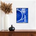 Picture of Blue Print Vinyl I _GroupedProduct_Rectangle_Portrait_Photography _GroupedProduct_Rectangle_Portrait_Canvas_Framed_