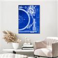 Picture of Blue Print Vinyl I _GroupedProduct_Rectangle_Portrait_Photography _GroupedProduct_Rectangle_Portrait_Canvas_Framed_