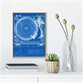 Picture of Blue Print Vinyl II _GroupedProduct_Rectangle_Portrait_Photography _GroupedProduct_Rectangle_Portrait_Canvas_Framed_