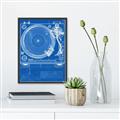 Picture of Blue Print Vinyl II _GroupedProduct_Rectangle_Portrait_Photography _GroupedProduct_Rectangle_Portrait_Canvas_Framed_