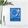 Picture of Blue Print Vinyl II _GroupedProduct_Rectangle_Portrait_Photography _GroupedProduct_Rectangle_Portrait_Canvas_Framed_
