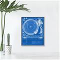 Picture of Blue Print Vinyl II _GroupedProduct_Rectangle_Portrait_Photography _GroupedProduct_Rectangle_Portrait_Canvas_Framed_